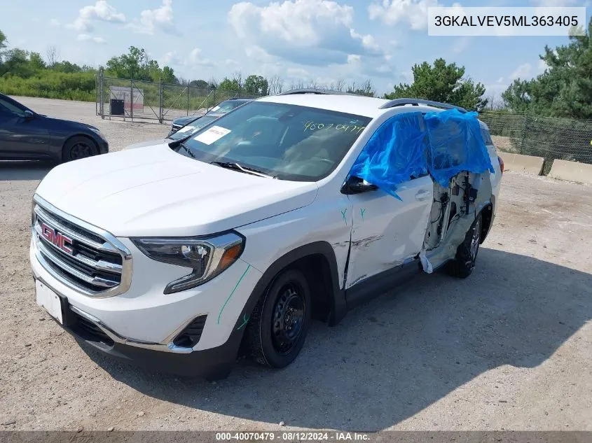 2021 GMC Terrain Awd Slt VIN: 3GKALVEV5ML363405 Lot: 40070479