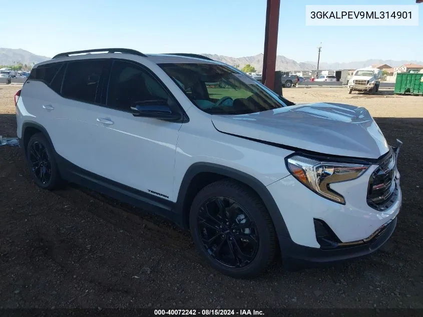 2021 GMC Terrain Fwd Slt VIN: 3GKALPEV9ML314901 Lot: 40072242