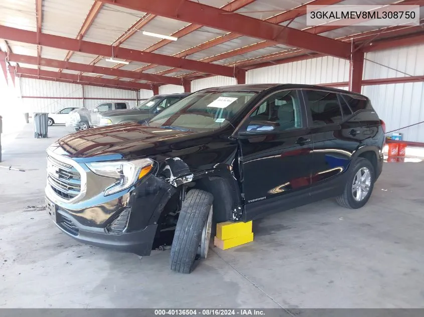 3GKALMEV8ML308750 2021 GMC Terrain Fwd Sle