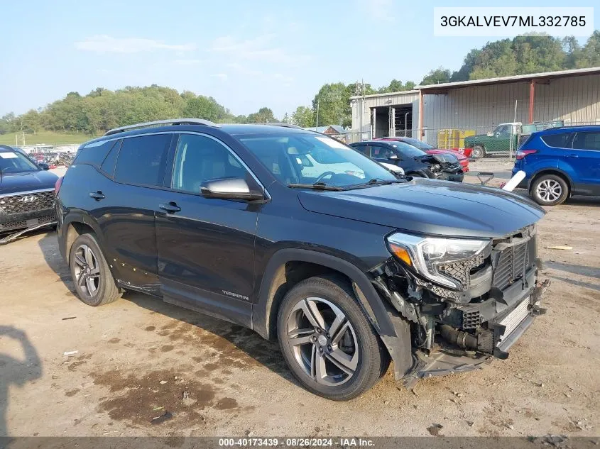 2021 GMC Terrain Awd Slt VIN: 3GKALVEV7ML332785 Lot: 40173439