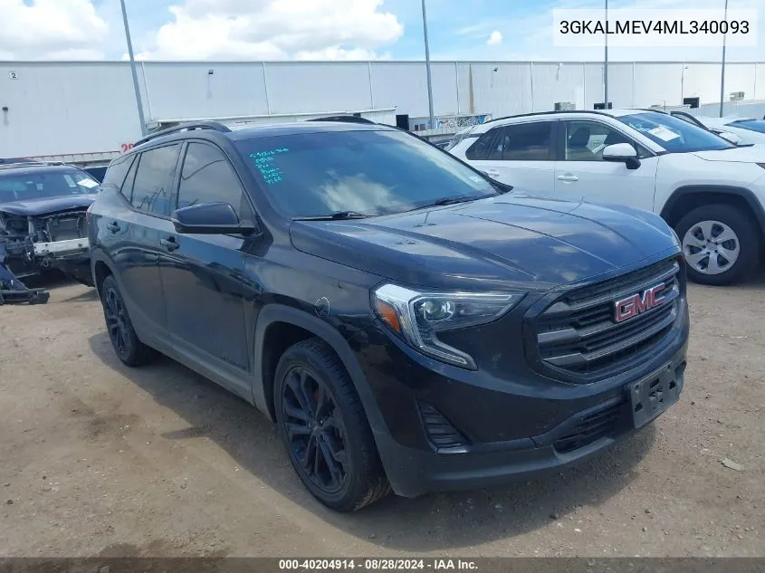 2021 GMC Terrain Fwd Sle VIN: 3GKALMEV4ML340093 Lot: 40204914