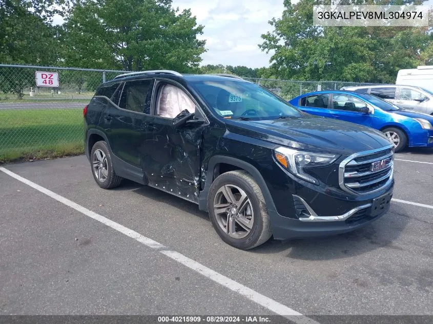 2021 GMC Terrain Fwd Slt VIN: 3GKALPEV8ML304974 Lot: 40215909