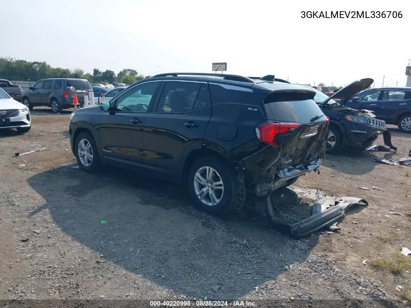 2021 GMC Terrain Fwd Sle VIN: 3GKALMEV2ML336706 Lot: 40220998