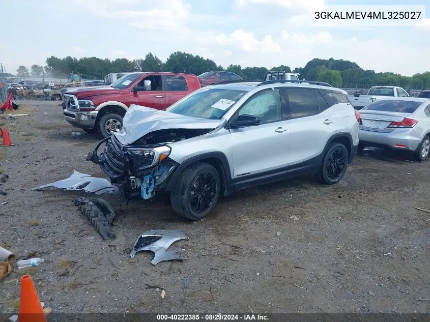 2021 GMC Terrain Fwd Sle VIN: 3GKALMEV4ML325027 Lot: 40222385