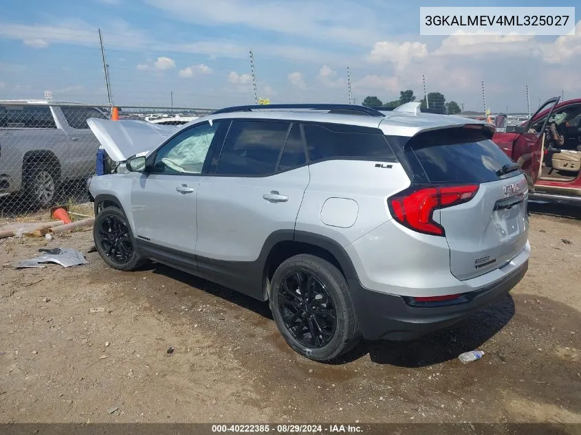 2021 GMC Terrain Fwd Sle VIN: 3GKALMEV4ML325027 Lot: 40222385