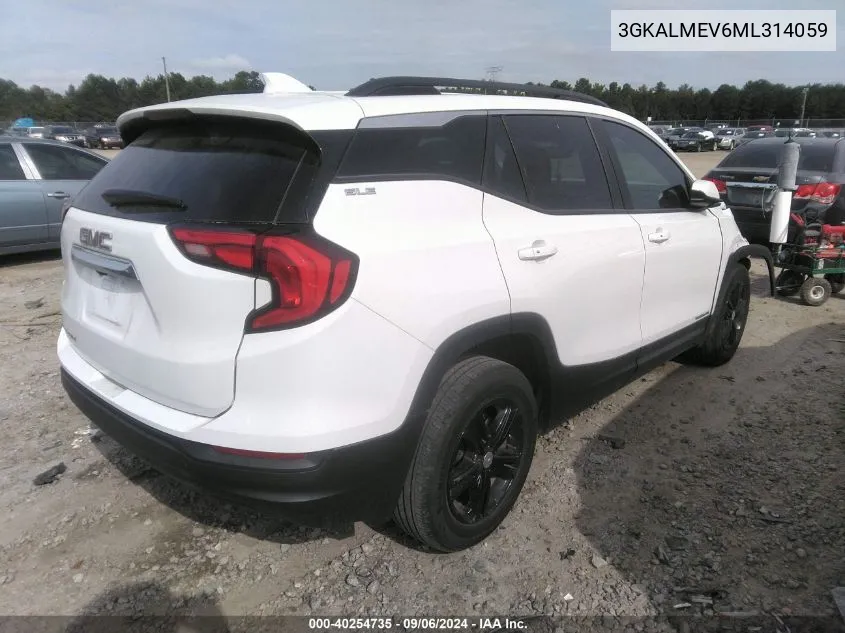 2021 GMC Terrain Fwd Sle VIN: 3GKALMEV6ML314059 Lot: 40254735