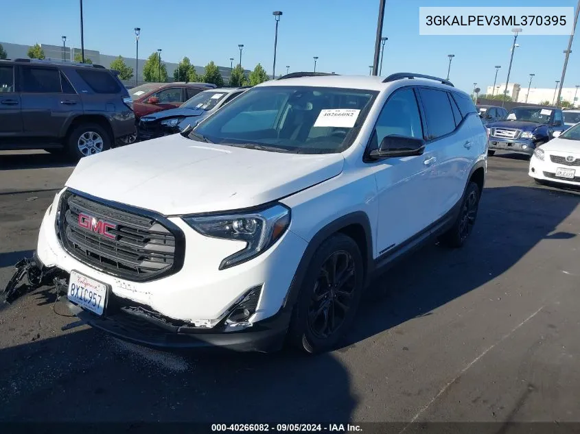 2021 GMC Terrain Slt VIN: 3GKALPEV3ML370395 Lot: 40266082