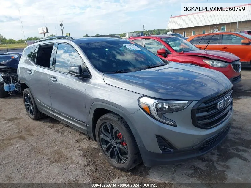 2021 GMC Terrain Fwd Slt VIN: 3GKALPEVXML360799 Lot: 40269734