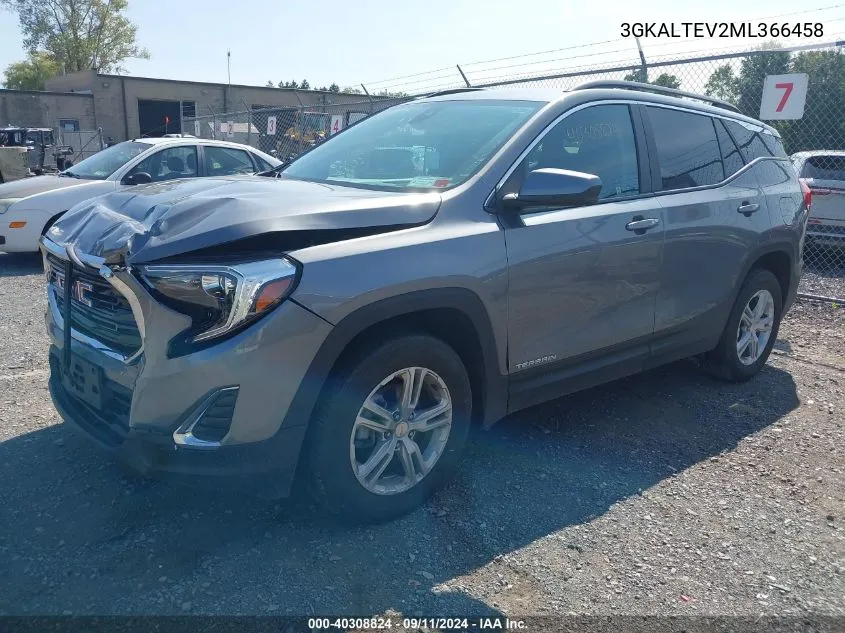 2021 GMC Terrain Awd Sle VIN: 3GKALTEV2ML366458 Lot: 40308824