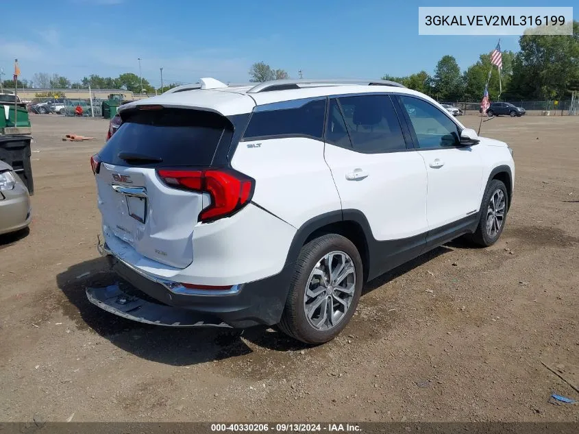 2021 GMC Terrain Awd Slt VIN: 3GKALVEV2ML316199 Lot: 40330206