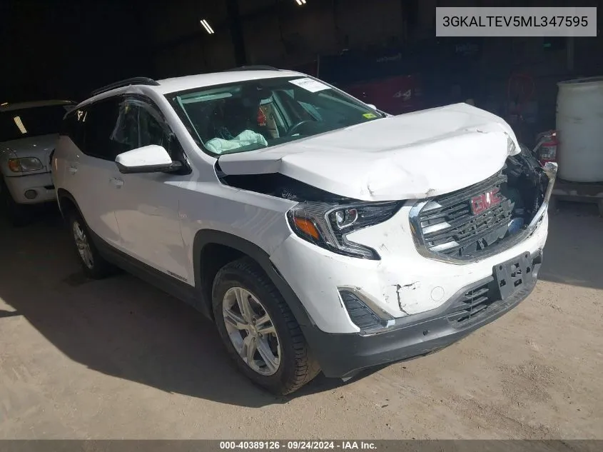 2021 GMC Terrain Awd Sle VIN: 3GKALTEV5ML347595 Lot: 40389126