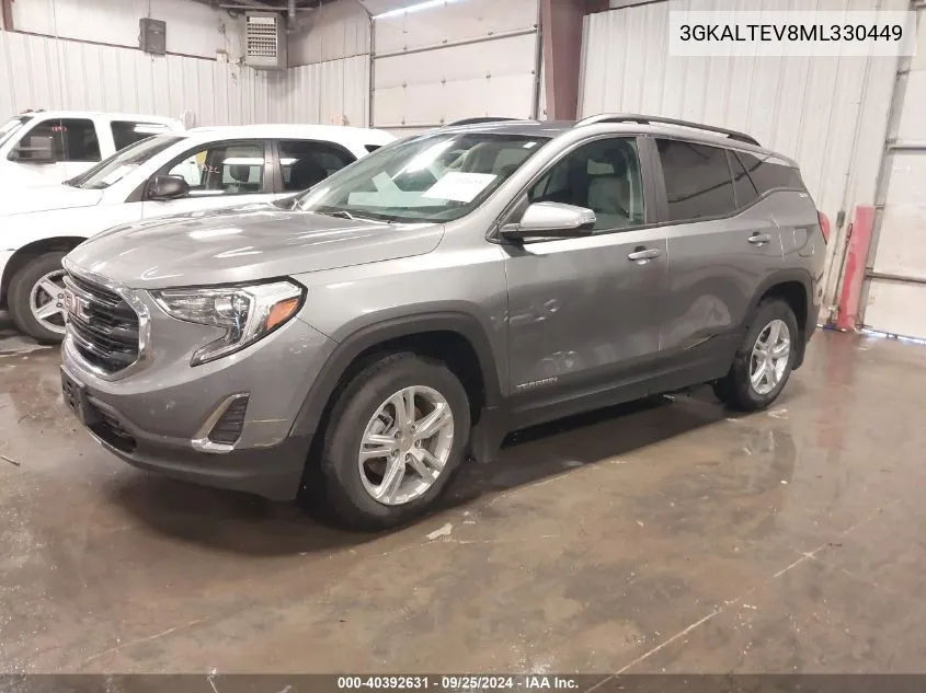 2021 GMC Terrain Awd Sle VIN: 3GKALTEV8ML330449 Lot: 40392631