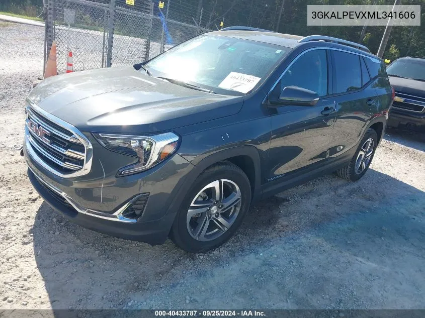 2021 GMC Terrain Fwd Slt VIN: 3GKALPEVXML341606 Lot: 40433787