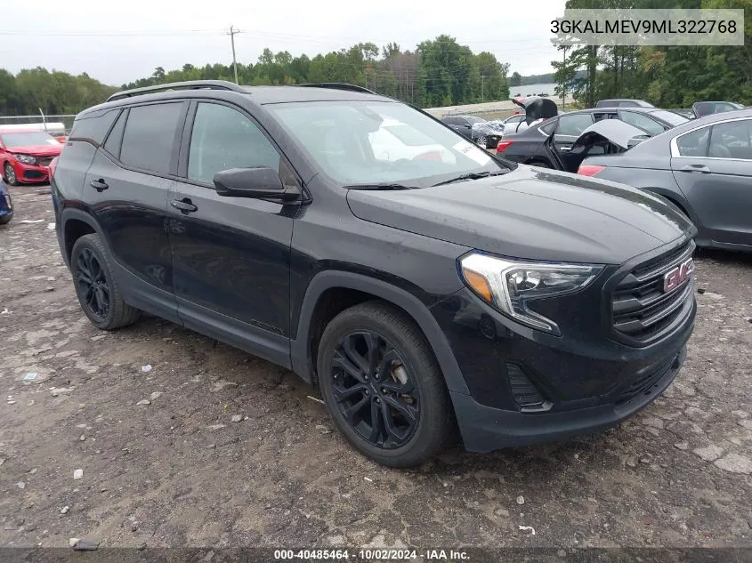 2021 GMC Terrain Fwd Sle VIN: 3GKALMEV9ML322768 Lot: 40485464