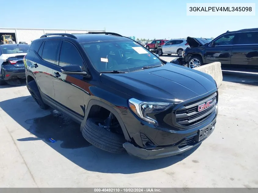 2021 GMC Terrain Fwd Slt VIN: 3GKALPEV4ML345098 Lot: 40492110