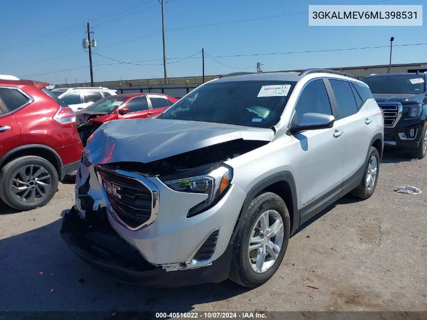 2021 GMC Terrain Sle VIN: 3GKALMEV6ML398531 Lot: 40516022