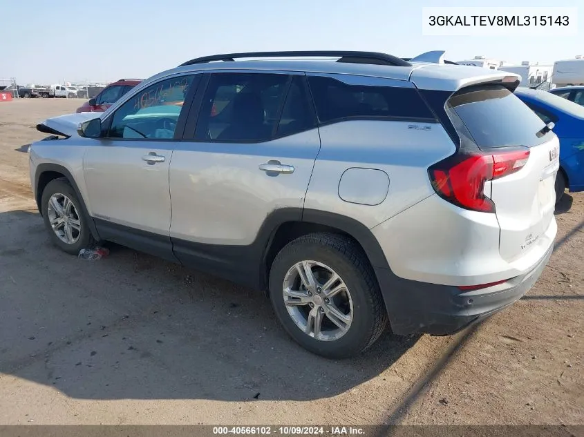 3GKALTEV8ML315143 2021 GMC Terrain Awd Sle