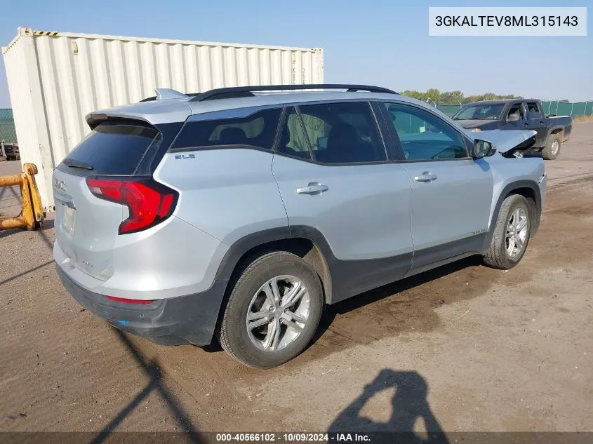 3GKALTEV8ML315143 2021 GMC Terrain Awd Sle