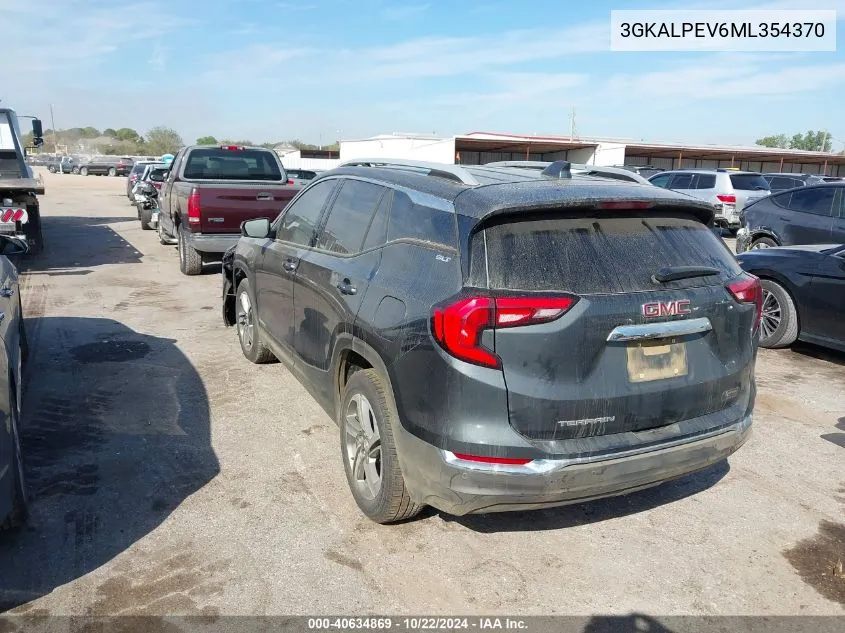 2021 GMC Terrain Fwd Slt VIN: 3GKALPEV6ML354370 Lot: 40634869