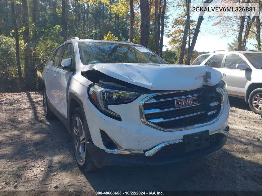 2021 GMC Terrain Awd Slt VIN: 3GKALVEV6ML326881 Lot: 40663653