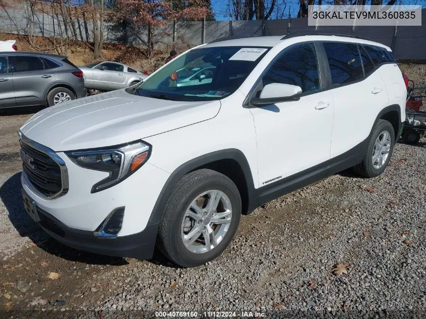 2021 GMC Terrain Awd Sle VIN: 3GKALTEV9ML360835 Lot: 40769160