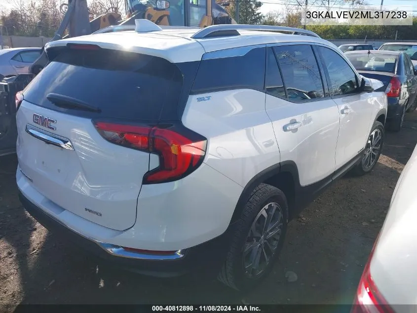 2021 GMC Terrain Awd Slt VIN: 3GKALVEV2ML317238 Lot: 40812898