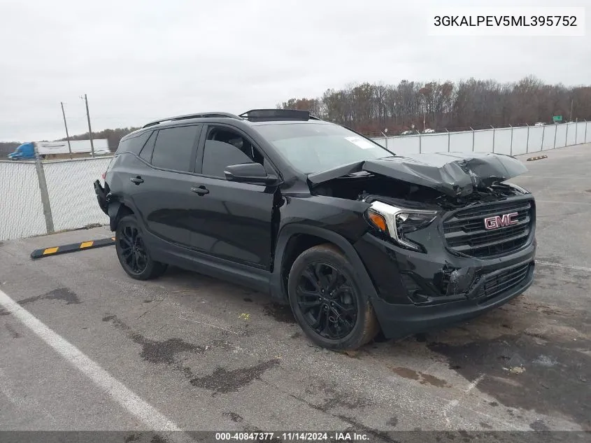 2021 GMC Terrain Fwd Slt VIN: 3GKALPEV5ML395752 Lot: 40847377