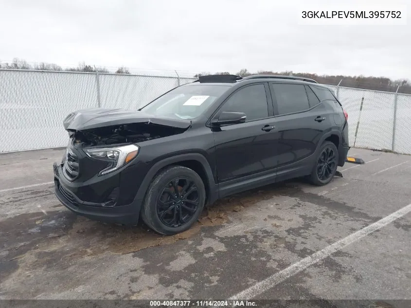 2021 GMC Terrain Fwd Slt VIN: 3GKALPEV5ML395752 Lot: 40847377