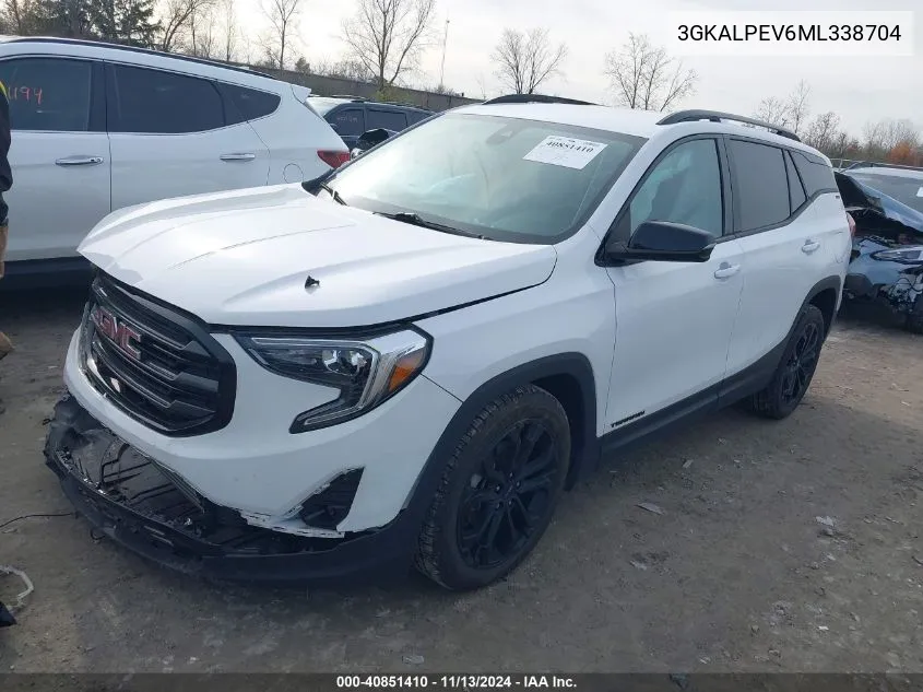 2021 GMC Terrain Fwd Slt VIN: 3GKALPEV6ML338704 Lot: 40851410