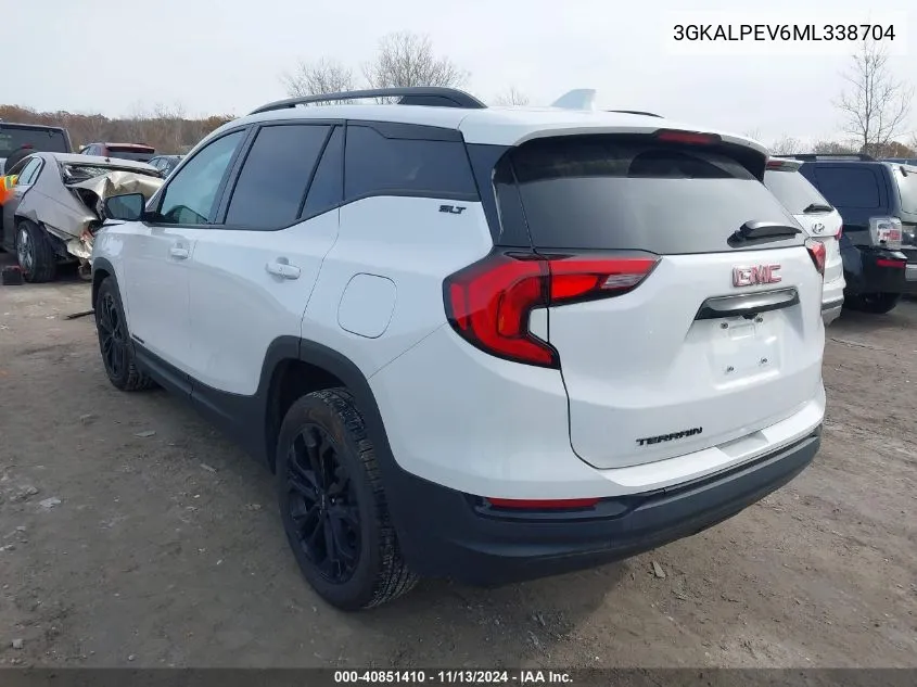 2021 GMC Terrain Fwd Slt VIN: 3GKALPEV6ML338704 Lot: 40851410