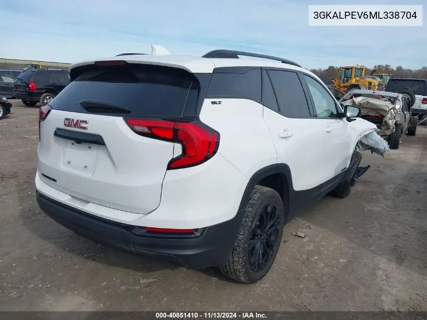 2021 GMC Terrain Fwd Slt VIN: 3GKALPEV6ML338704 Lot: 40851410