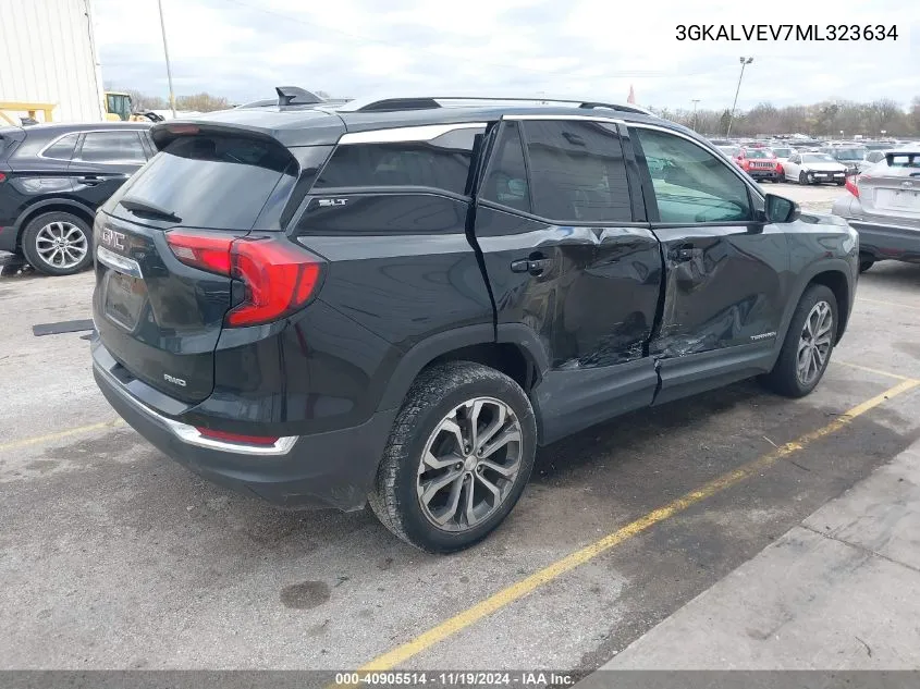 2021 GMC Terrain Awd Slt VIN: 3GKALVEV7ML323634 Lot: 40905514