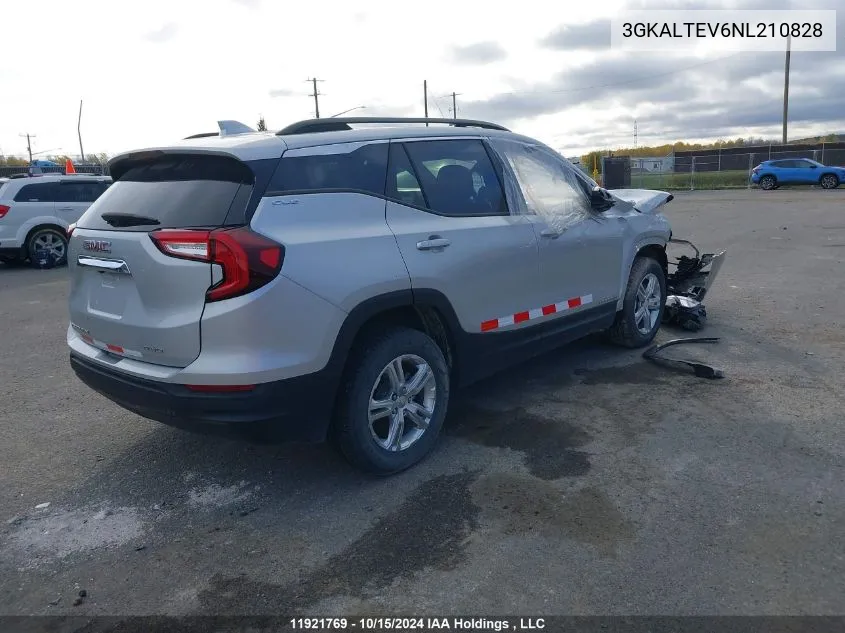 2022 GMC Terrain VIN: 3GKALTEV6NL210828 Lot: 11921769