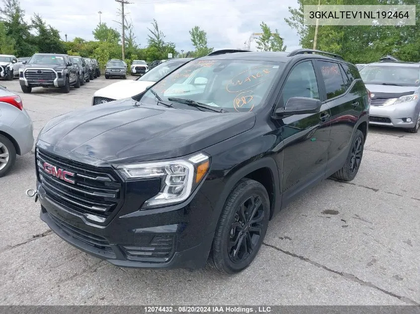 2022 GMC Terrain VIN: 3GKALTEV1NL192464 Lot: 12074432