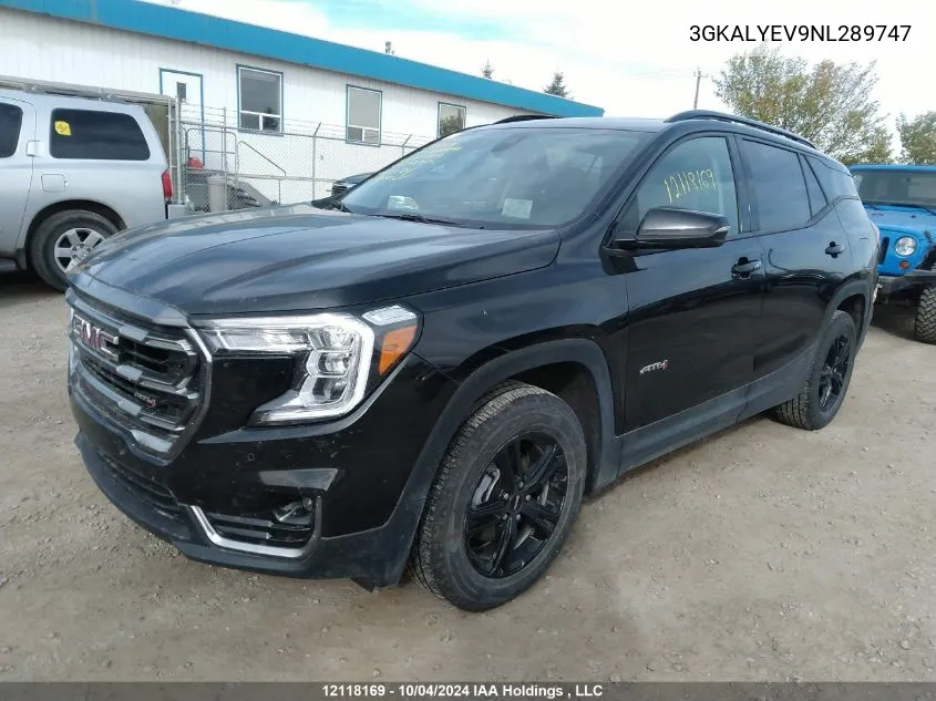 2022 GMC Terrain VIN: 3GKALYEV9NL289747 Lot: 12118169