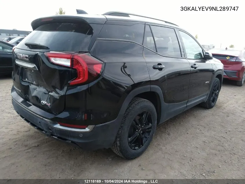 2022 GMC Terrain VIN: 3GKALYEV9NL289747 Lot: 12118169