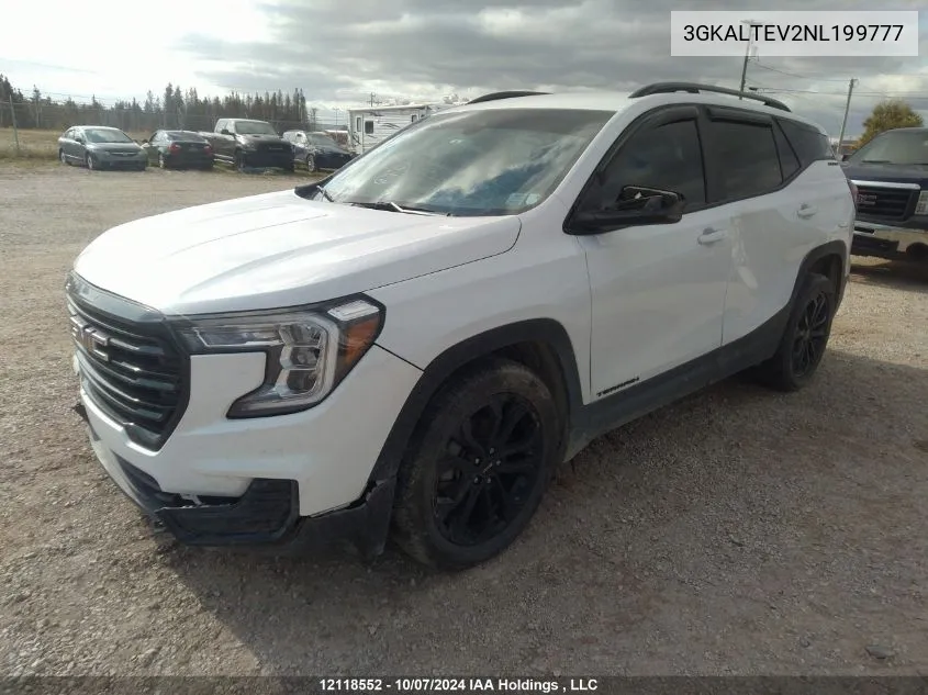 2022 GMC Terrain VIN: 3GKALTEV2NL199777 Lot: 12118552