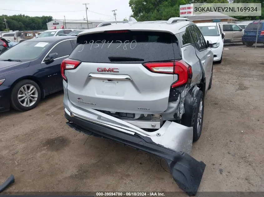 2022 GMC Terrain Awd Slt VIN: 3GKALVEV2NL169934 Lot: 39594780