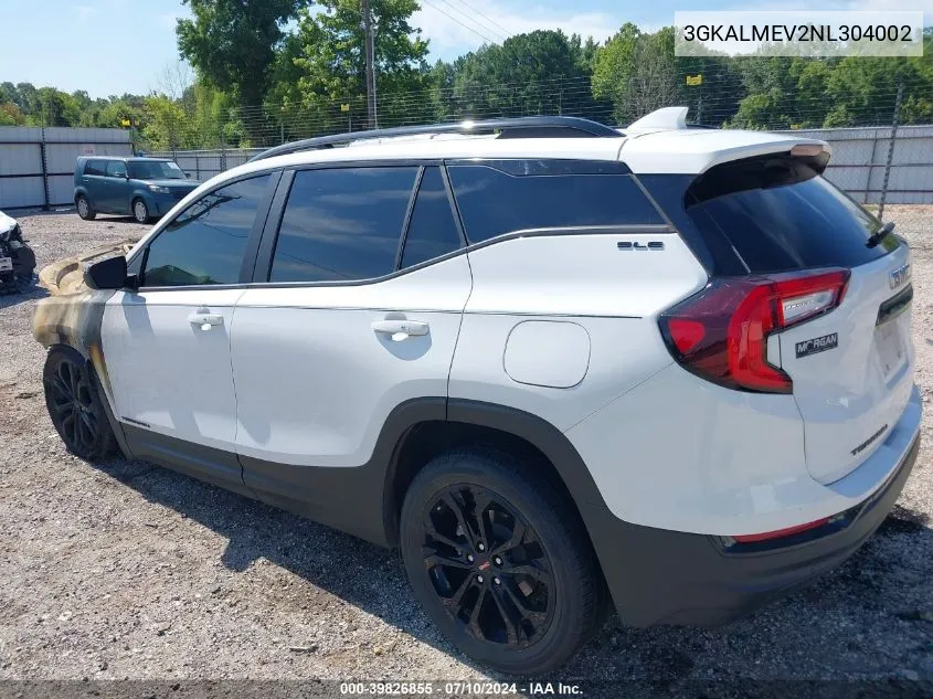 2022 GMC Terrain Fwd Sle VIN: 3GKALMEV2NL304002 Lot: 39826855