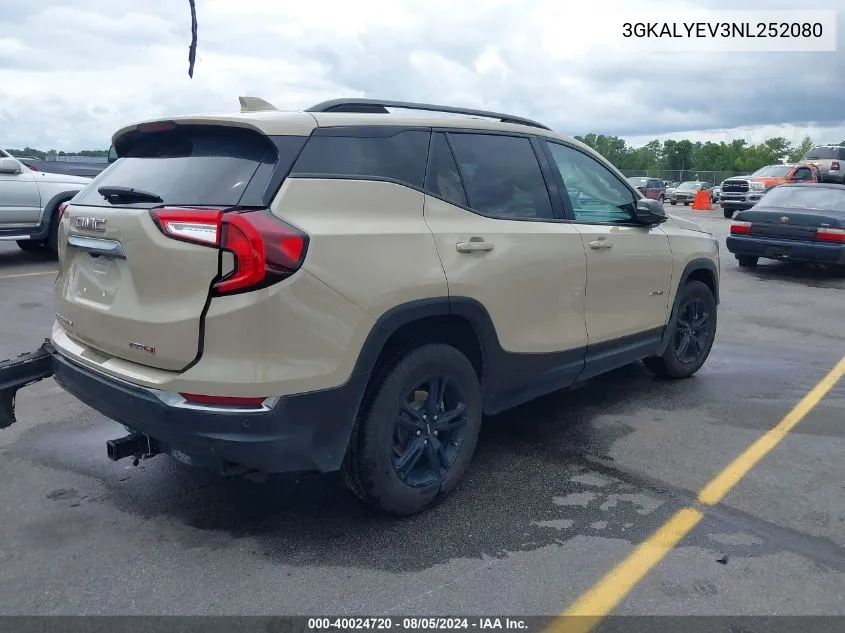 2022 GMC Terrain Awd At4 VIN: 3GKALYEV3NL252080 Lot: 40024720