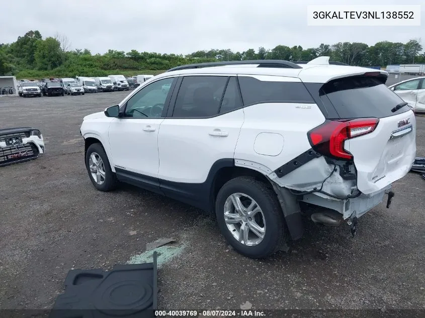 3GKALTEV3NL138552 2022 GMC Terrain Awd Sle