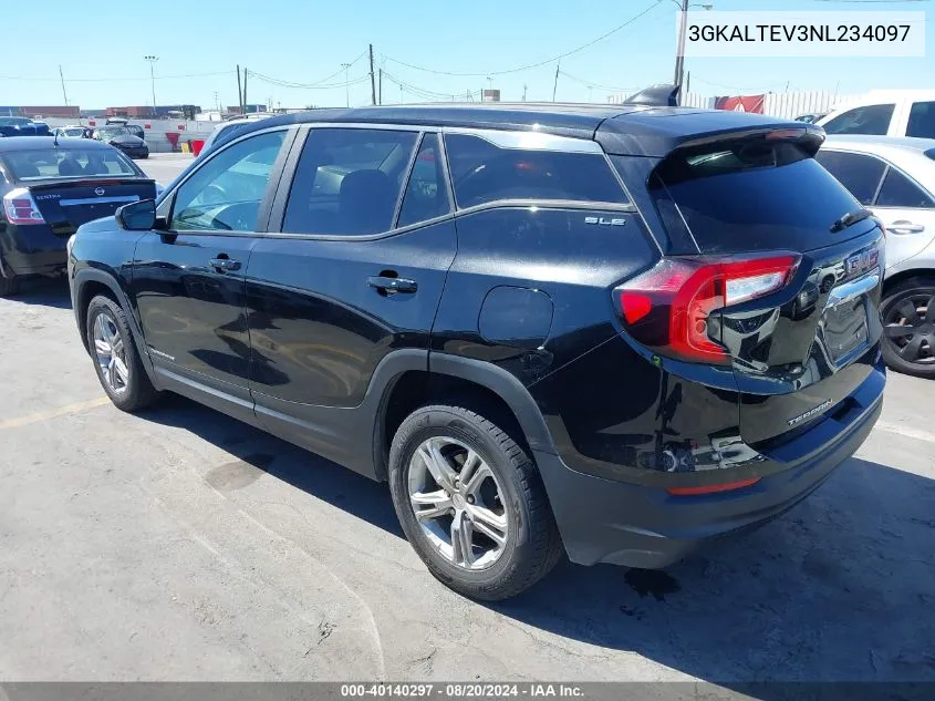 2022 GMC Terrain Awd Sle VIN: 3GKALTEV3NL234097 Lot: 40140297