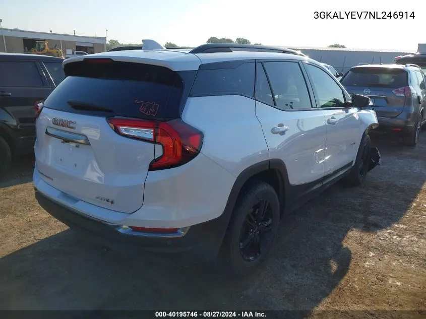 2022 GMC Terrain Awd At4 VIN: 3GKALYEV7NL246914 Lot: 40195746