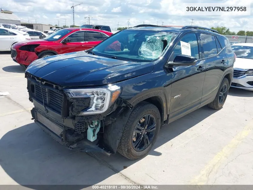 2022 GMC Terrain Awd At4 VIN: 3GKALYEV7NL297958 Lot: 40219181