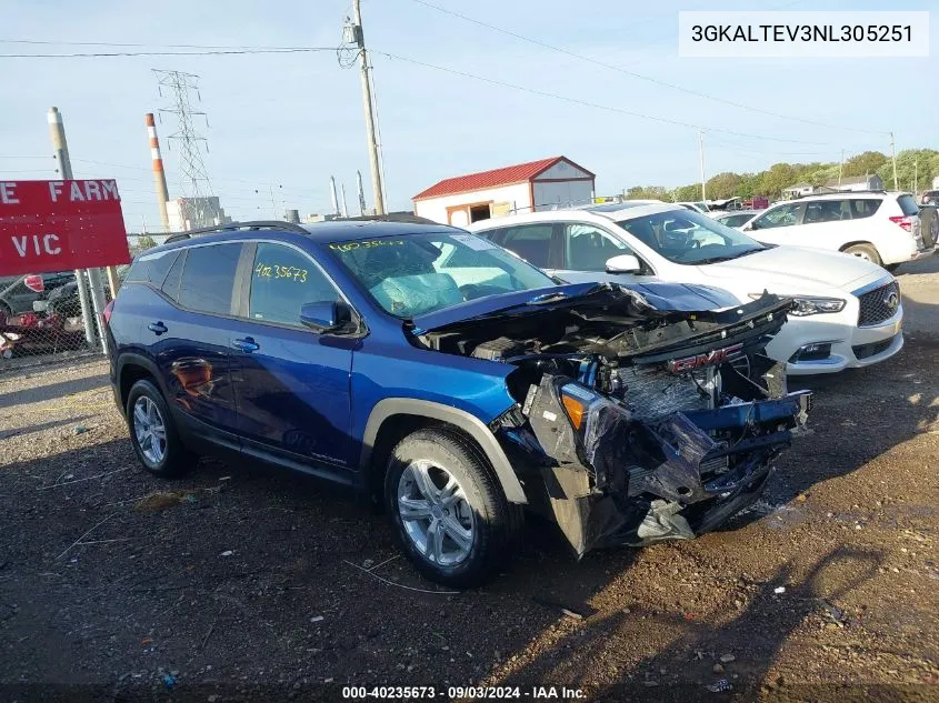 2022 GMC Terrain Awd Sle VIN: 3GKALTEV3NL305251 Lot: 40235673