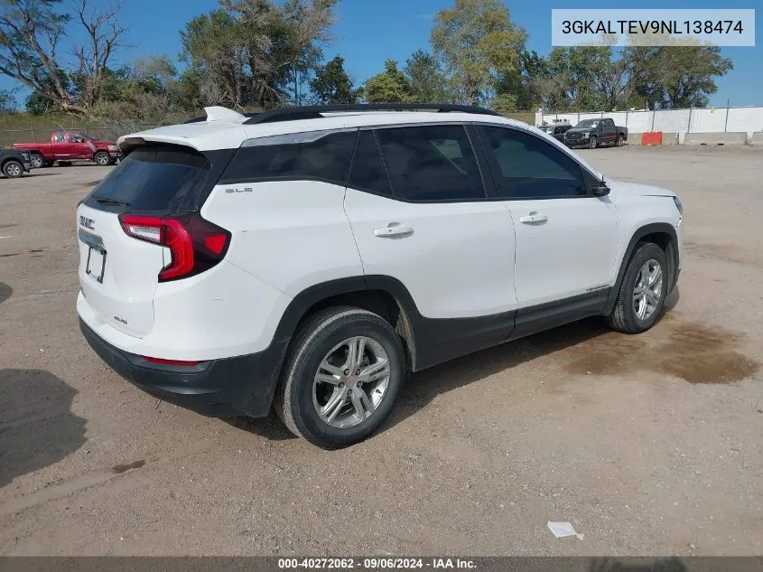 2022 GMC Terrain Awd Sle VIN: 3GKALTEV9NL138474 Lot: 40272062