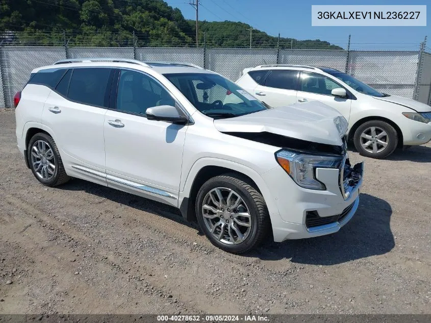 2022 GMC Terrain Awd Denali VIN: 3GKALXEV1NL236227 Lot: 40278632