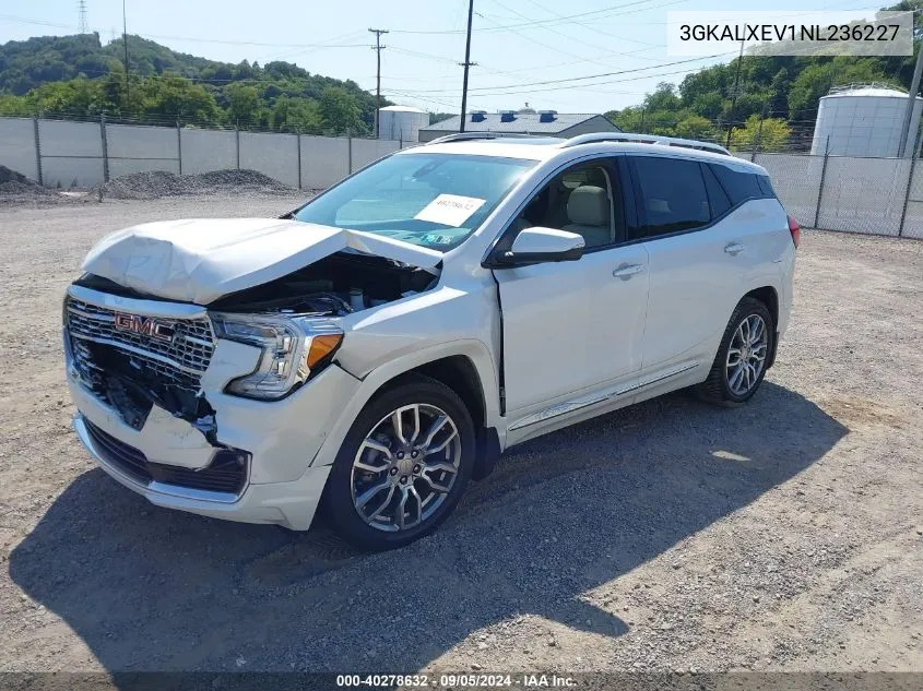 2022 GMC Terrain Awd Denali VIN: 3GKALXEV1NL236227 Lot: 40278632