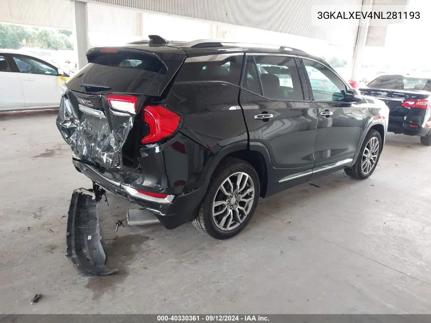 2022 GMC Terrain Denali VIN: 3GKALXEV4NL281193 Lot: 40330361