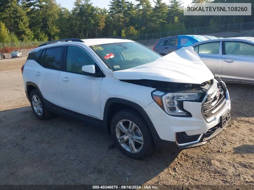 2022 GMC Terrain Awd Sle VIN: 3GKALTEV5NL108260 Lot: 40346070